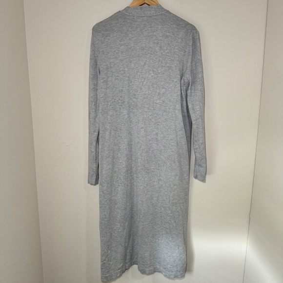 Magaschoni Light Gray Long Open-Front Cardigan Women’s Large – Soft Lightweight - Picture 5 of 5